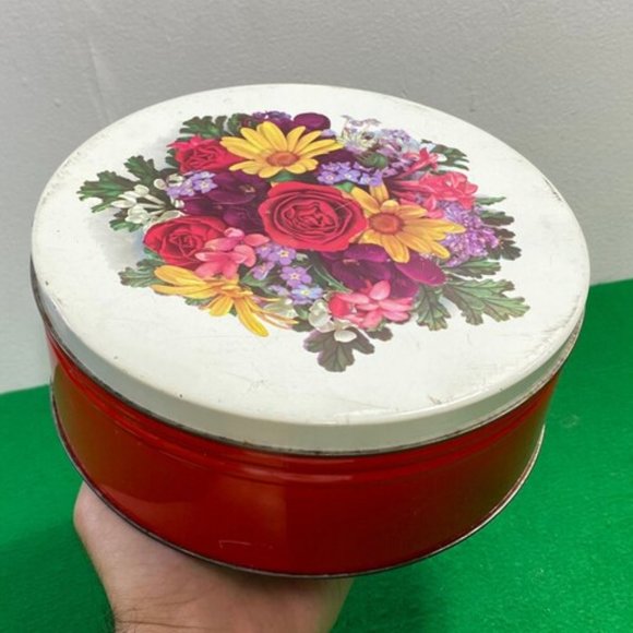 Vintage Tin Jewelry Box with Case, Storage Keepsake Box, Trinket Box, Handmade F - Picture 1 of 8